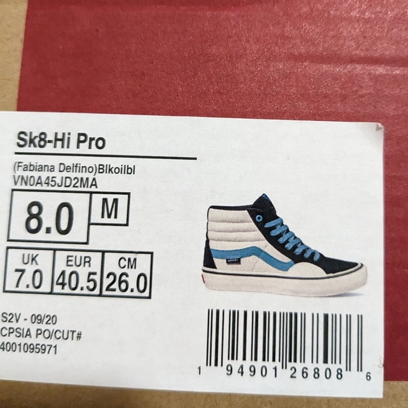 VANS SK8-HI PRO BIKOIBI CANVAS MENS SKATE SNEAKER SIZE 8 NWT ❤ - Picture 6 of 8